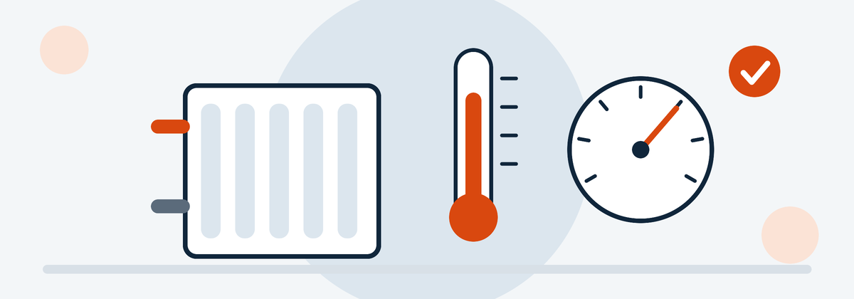 Radiateur, thermomètre et manomètre pour l’entretien du chauffage